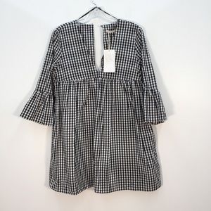 NWOT Zara Trafaluc Collection Gingham Romper Dress